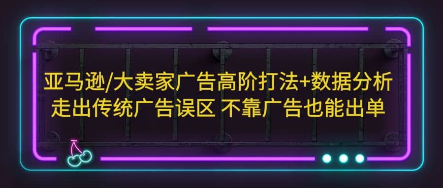 亚马逊/大卖家广告高阶打法+数据分析，走出传统广告误区 不靠广告也能出单插图