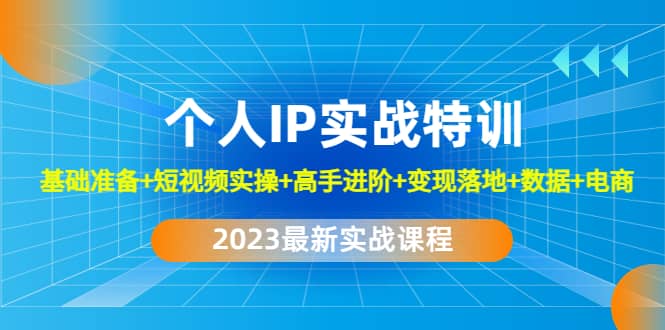 2023个人IP实战特训：基础准备+短视频实操+高手进阶+变现落地+数据+电商插图