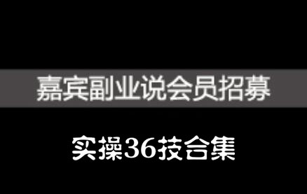 嘉宾副业说实操36技合集，价值1380元插图