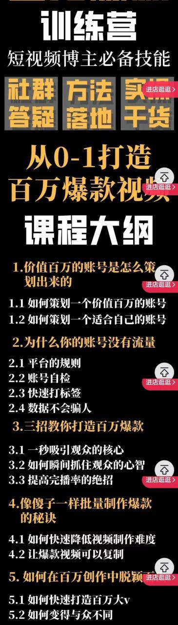 百万爆款速成课：用数据思维做爆款，小白也能从0-1打造百万播放视频插图1