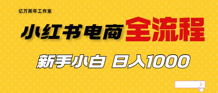 外面收费4988的小红书无货源电商从0-1全流程，日入1000＋插图