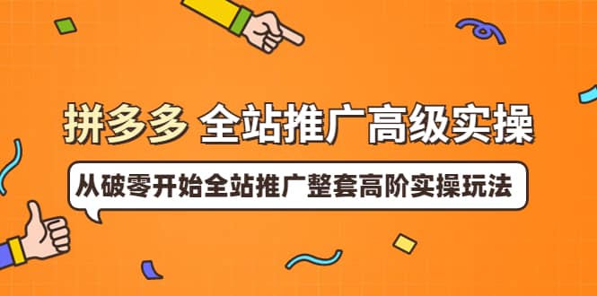 拼多多全站推广高级实操：从破零开始全站推广整套高阶实操玩法插图