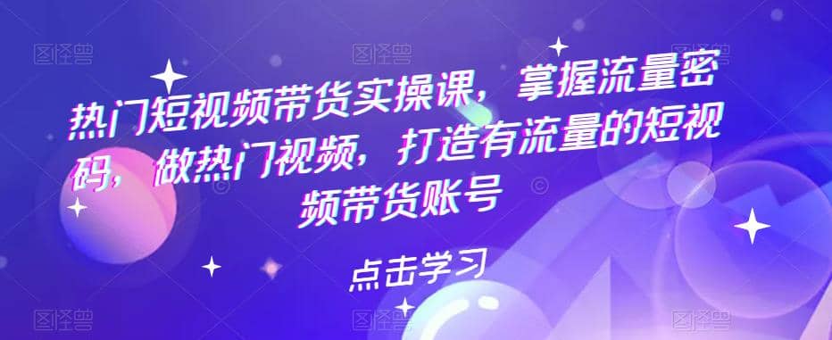 热门短视频带货实战 掌握流量密码 做热门视频 打造有流量的短视频带货账号插图