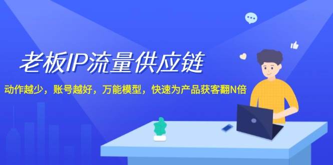 老板 IP流量 供应链，动作越少，账号越好，万能模型，快速为产品获客翻N倍插图