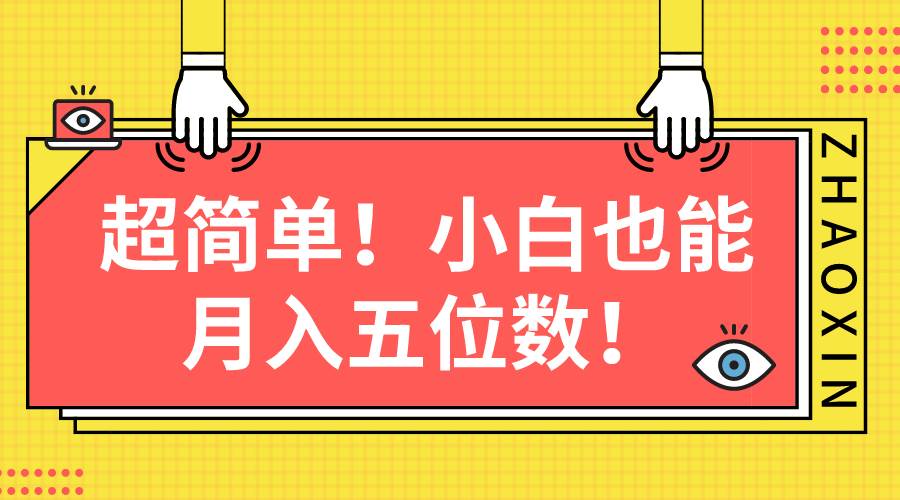 超简单图文项目！小白也能月入五位数插图