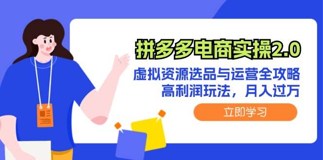 拼多多电商实操2.0：虚拟资源选品与运营全攻略，高利润玩法，月入过万插图