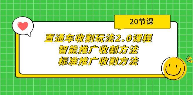 直通车收割玩法2.0课程：智能推广收割方法+标准推广收割方法（20节课）插图