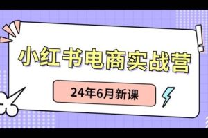 小红书电商实战营：小红书笔记带货和无人直播，24年6月新课