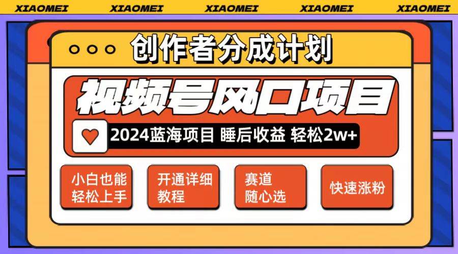 微信视频号大风口项目 轻松月入2w+ 多赛道选择，可矩阵，玩法简单轻松上手插图