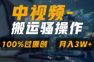 中视频搬运骚操作，双重去重100%原创视频，一键分发多平台变现，新手小白无脑操作，轻松日入1000+