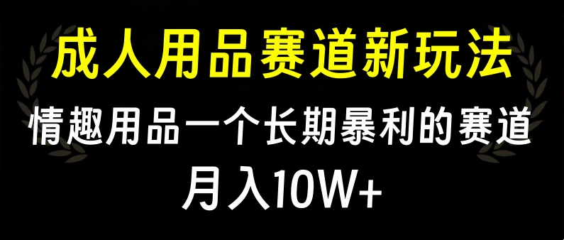 大人用品赛道新玩法，情趣用品一个长期暴利的赛道，月入10W+插图