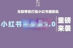 谢无敌·小红书实战营3.0，无敌带你打造小红书提款机 价值7999元