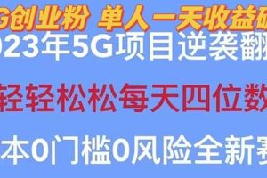 2023自动裂变5g创业粉项目，单天引流100+秒返号卡渠道+引流方法+变现话术