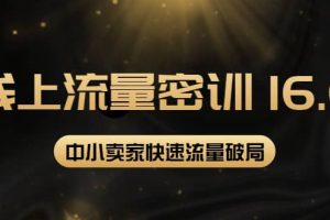 2022秋秋线上流量密训16.0：包含 暴力引流10W+中小卖家流量破局技巧 等等！