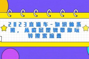 2023直通车-知识体系班，从底层逻辑带你玩转搜索流量（18节课）