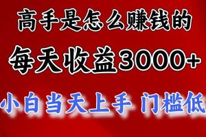 一天收益3000左右，长期项目，很稳定！